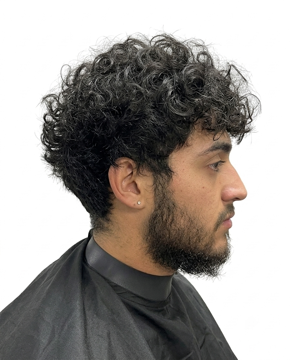 Corte de cabello antes del servicio