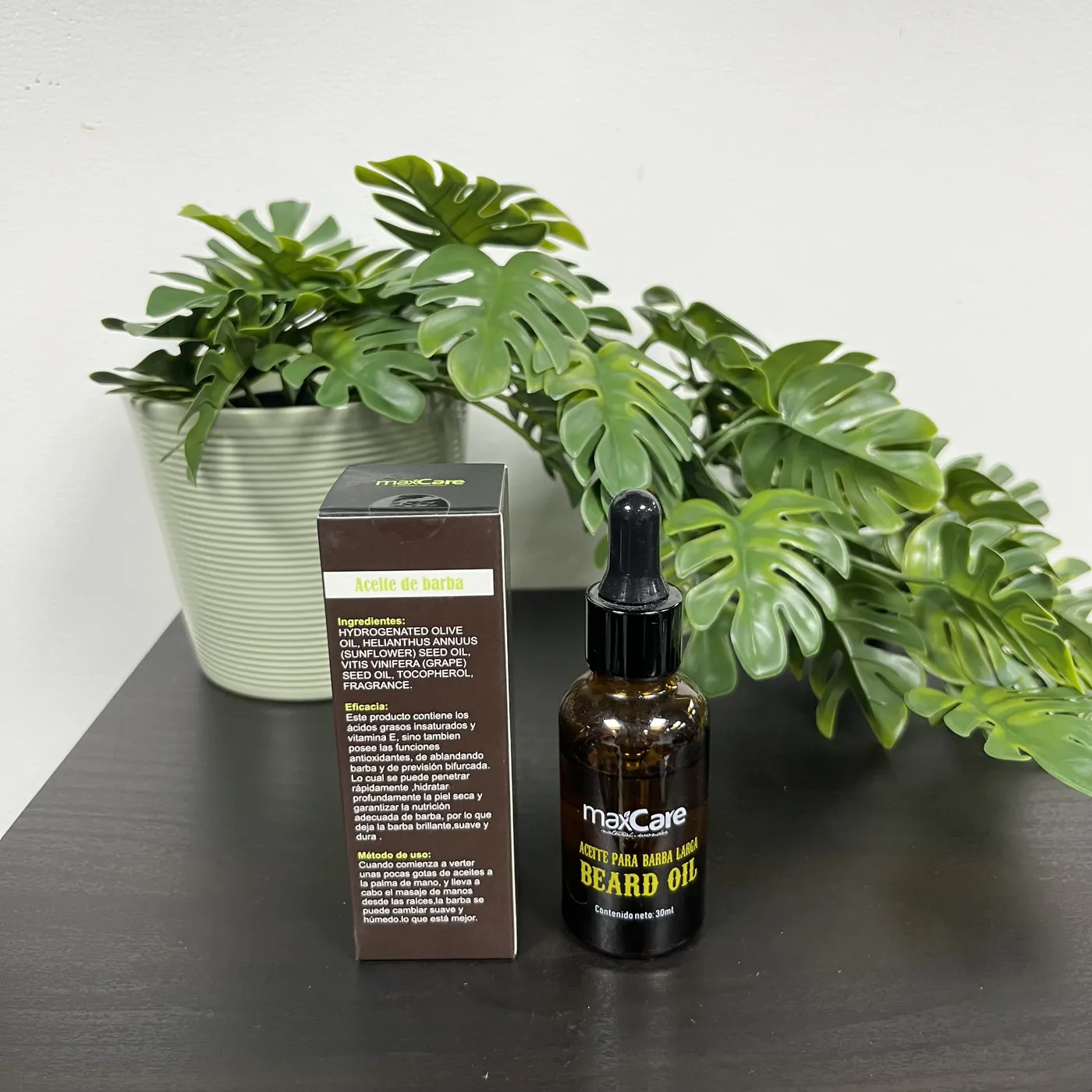 Aceite de Barba — Producto y empaque