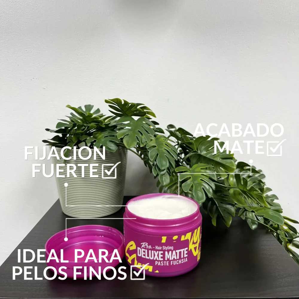 Cera Deluxe Matte Pasta Fuchsia — Beneficios y características