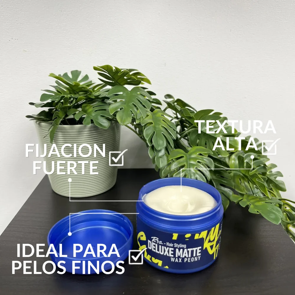 Cera Deluxe Matte Wax Peony — Beneficios y características
