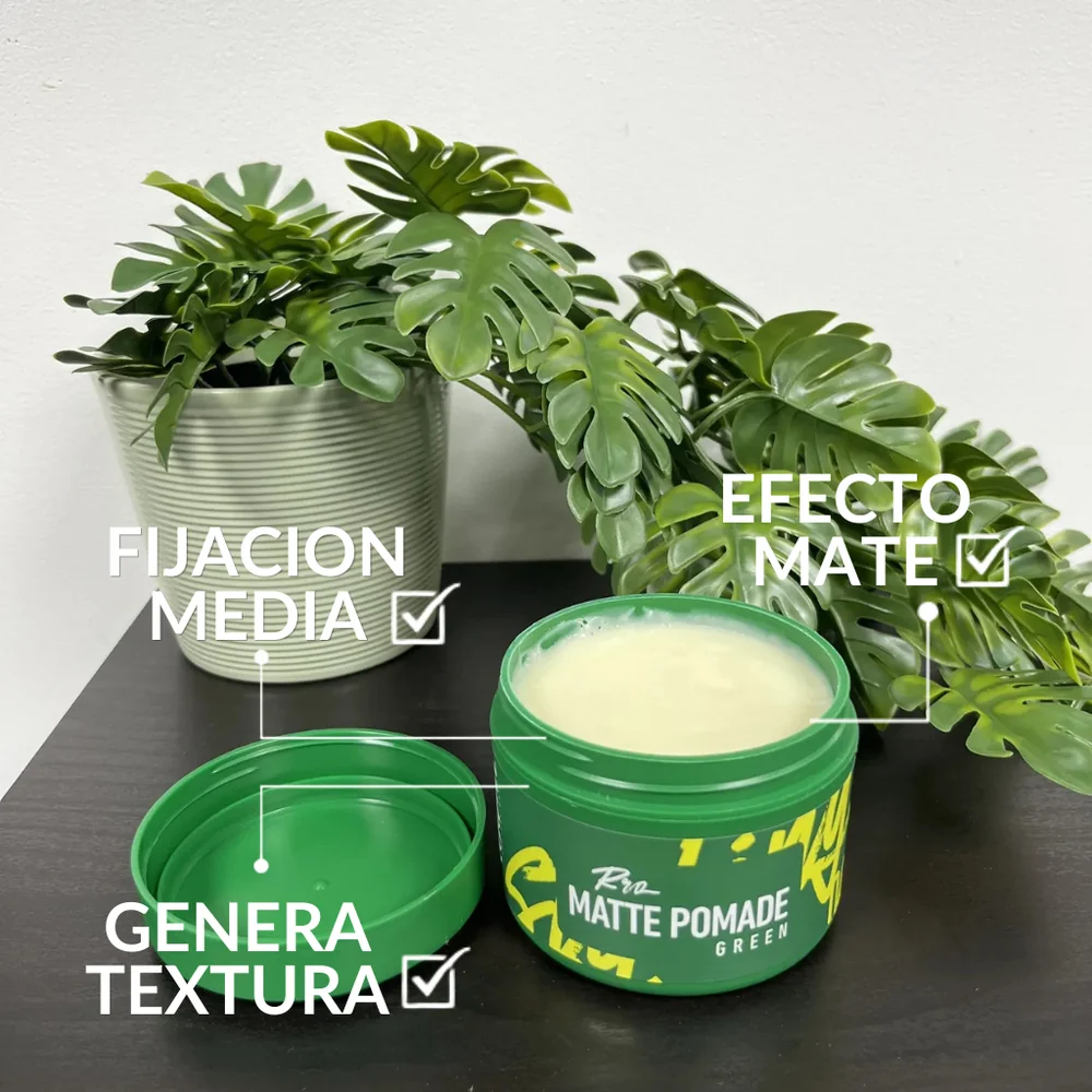 Cera Matte Pomade Green — Beneficios y características